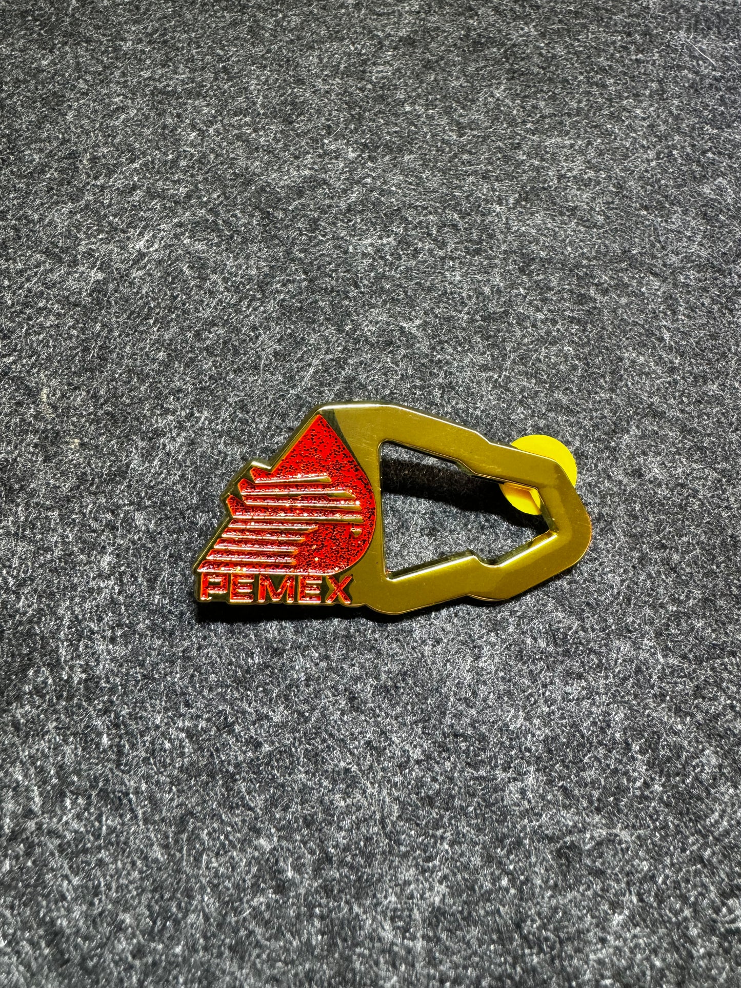 Pemex NewEra hat Gold Red Pin