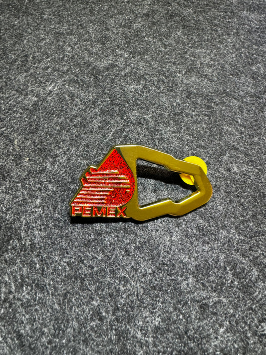 Pemex NewEra hat Gold Red Pin